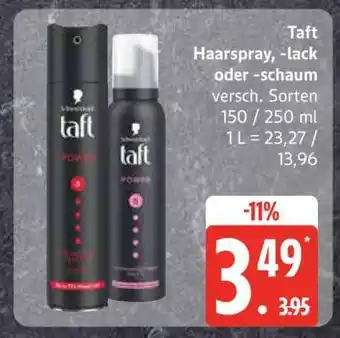 Edeka Taft Haarspray, -lack oder -schaum Angebot