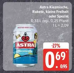 Edeka Astra Kiezmische, Rakete, kleine Freiheit oder Spezial Angebot