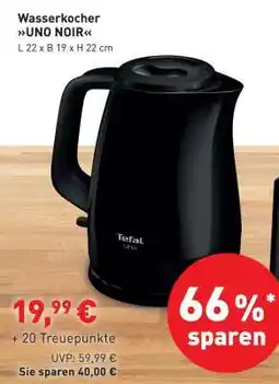 Edeka Wasserkocher UNO NOIR Angebot