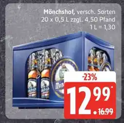 Edeka Mönchshof, versch. Sorten Angebot