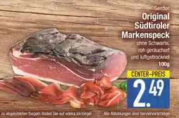 Edeka Senfter Original Südtiroler Markenspeck Angebot