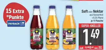 Edeka Saft oder Nektar Angebot