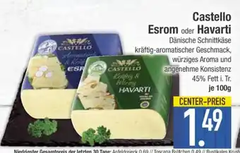 Edeka Castello Esrom oder Havarti Angebot