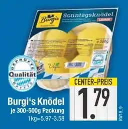 Edeka Burgi's Knödel Angebot
