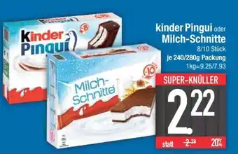 Edeka kinder Pingui oder Milch-Schnitte Angebot