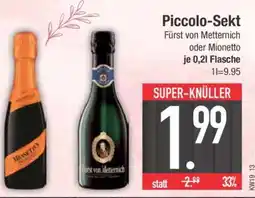 Edeka Piccolo-Sekt Fürst von Metternich oder Mionetto Angebot