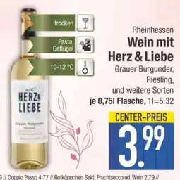 Edeka Wein mit Herz & Liebe Angebot