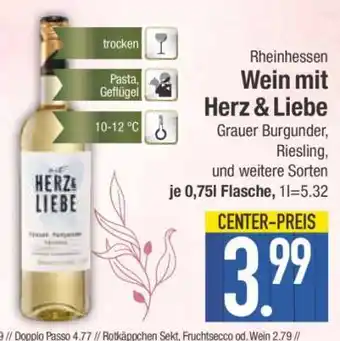Edeka Wein mit Herz & Liebe Angebot