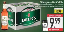 Edeka Bitburger oder Beck's Pils Angebot
