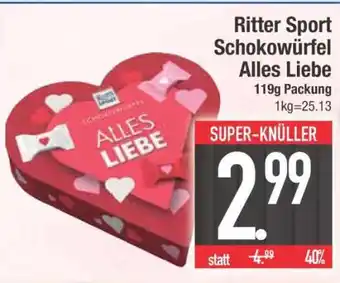 Edeka Ritter Sport Schokowürfel Alles Liebe Angebot