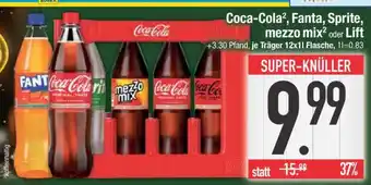 Edeka Coca-Cola, Fanta, Sprite, mezzo mix oder Lift Angebot