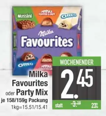 Edeka MILKA Favourites oder Party-Mix Angebot