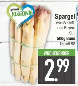 Edeka Spargel weiß/violett Angebot