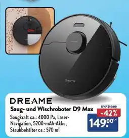 Aldi Nord Saug- und Wischroboter D9 Max Angebot