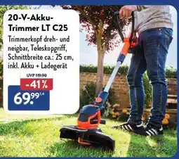 Aldi Nord 20-V-Akku-Trimmer LT C25 Angebot