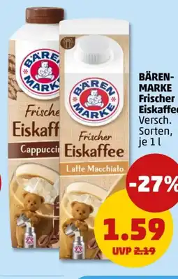 PENNY Bärenmarke Eiskaffee Cappuccino Angebot