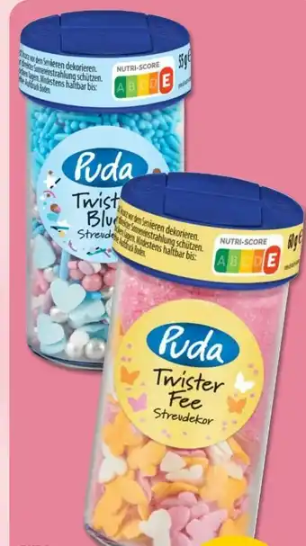 PENNY Puda Streudekor Twister Blue Angebot