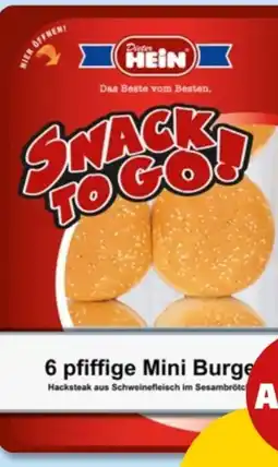 PENNY Dieter Hein Snack to go Mini Burger Angebot