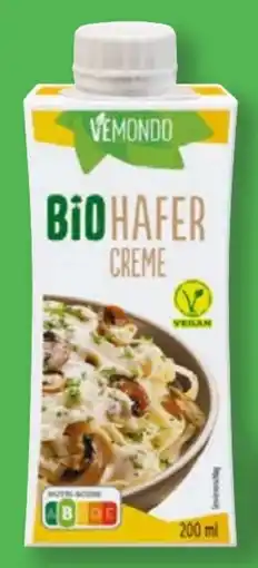 Lidl Vemondo Bio Hafer Creme Angebot