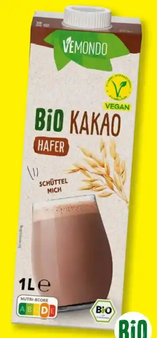 Lidl Vemondo Bio Kakao Haferdrink Angebot