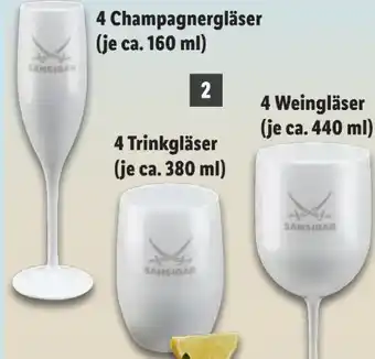 Lidl Sansibar Party-Gläser 4er-Set Angebot