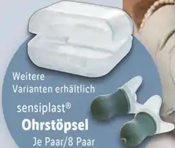 Lidl Sensiplast Ohrstöpsel Angebot