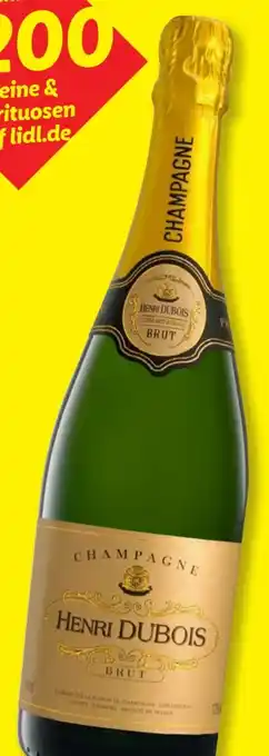 Lidl Henri Dubois Champagner Angebot