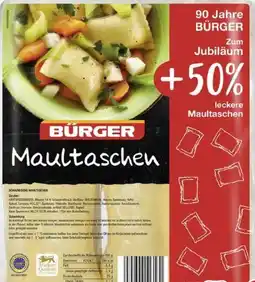 Scheck-in-Center Bürger Maultaschen Angebot