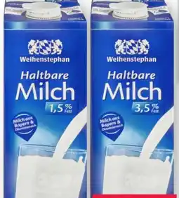 Scheck-in-Center Weihenstephan Haltbare Milch Angebot