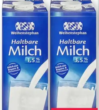Scheck-in-Center Weihenstephan Haltbare Milch Angebot