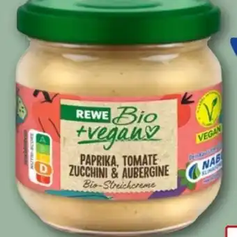 REWE Center Rewe Bio Streichcreme Paprika Tomate Zucchini & Aubergine Vegan Angebot