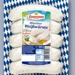 REWE Center Fleischwerke Zimmermann 5 Münchner Weißwürste Angebot