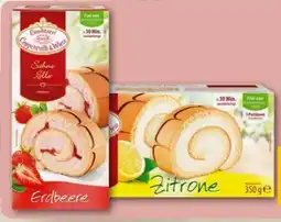REWE Coppenrath & Wiese Sahne-Rolle Erdbeere Angebot