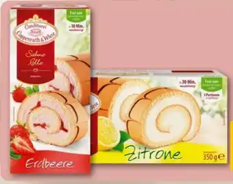 REWE Coppenrath & Wiese Sahne-Rolle Erdbeere Angebot