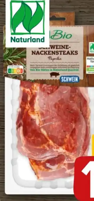 REWE Rewe Bio Schweine-Nackensteaks mariniert Angebot