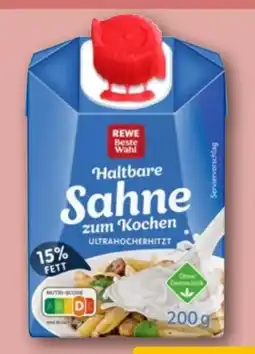 REWE Rewe Beste Wahl Haltbare Sahne Angebot