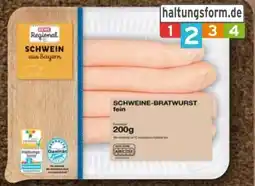 nahkauf Rewe Regional Schweine-Bratwurst Angebot