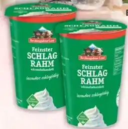 E-Center Berchtesgadener Land Feinster Schlagrahm Angebot
