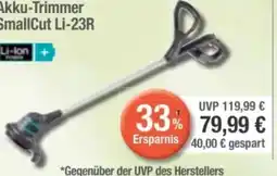 E-Center Gardena Akku-Rasentrimmer SmallCut Li-23R Angebot