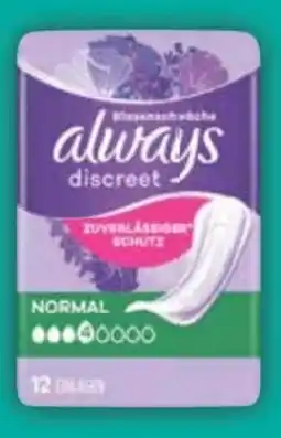 E-Center Always Discreet Einlagen Angebot