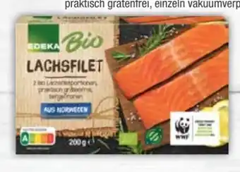 E-Center Edeka Bio Lachsfilet gefroren Angebot