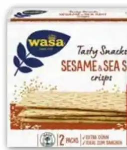 Edeka Wasa Tasty Snacks Sesame-Sea Salt Angebot