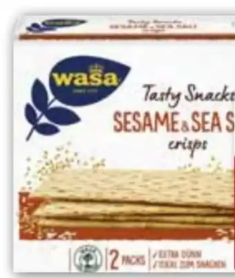 Edeka Wasa Tasty Snacks Sesame-Sea Salt Angebot