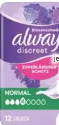 Edeka Always Discreet für Blasenschwäche Angebot