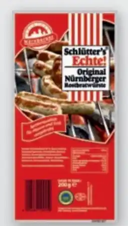 tegut Schlütters Echte Original Nürnberger Rostbratwürste Angebot