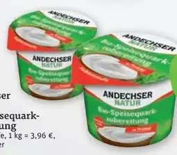 tegut Andechser Natur Bio-Speisequark Zubereitung Angebot