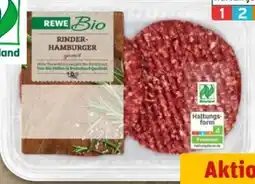 REWE Center Rewe Bio Rinder Hamburger Angebot