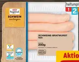 REWE Center Rewe Regional Schweine-Bratwurst Angebot