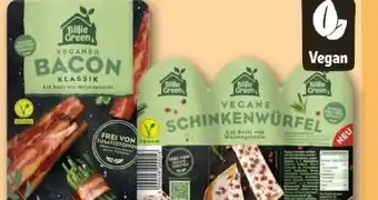 REWE Center Billie Green Veganer Bacon Angebot
