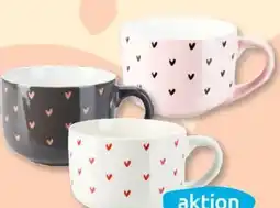 Budni Tasse mit Herzen Angebot